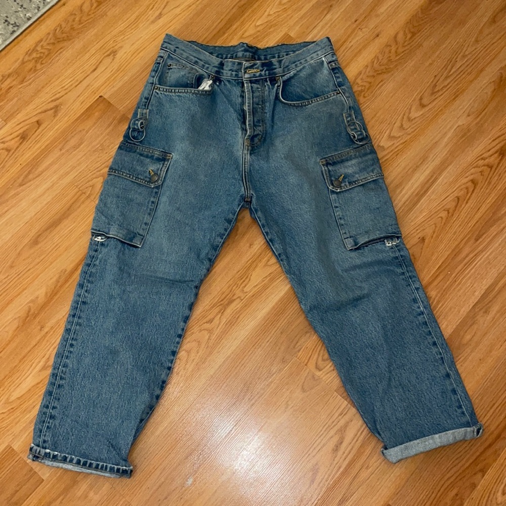 Carmar High Waisted Carpenter Denim Jeans